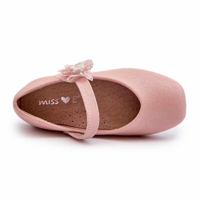 Miss Ballerine per bambini glitter con chiusura in velcro, rosa 3