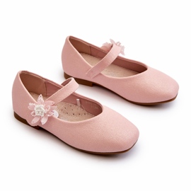 Miss Ballerine per bambini glitter con chiusura in velcro, rosa 2