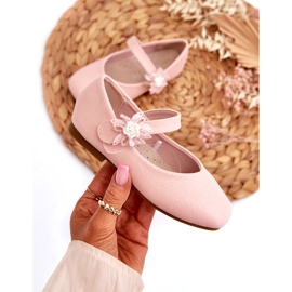 Miss Ballerine per bambini glitter con chiusura in velcro, rosa 1