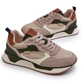 Scarpe da ginnastica da uomo Memory Foam System Big Star NN174349 Beige 4