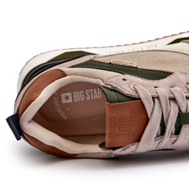 Scarpe da ginnastica da uomo Memory Foam System Big Star NN174349 Beige 1