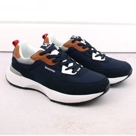 Scarpe sportive softshell da uomo, blu navy, Vanhorn 93301 1
