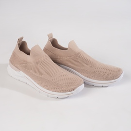 Scarpe fitness da donna color cipria rosa 1