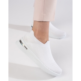 Scarpe sportive slip-on bianche bianca 1