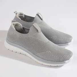Scarpe sportive slip-on grigie grigio 1