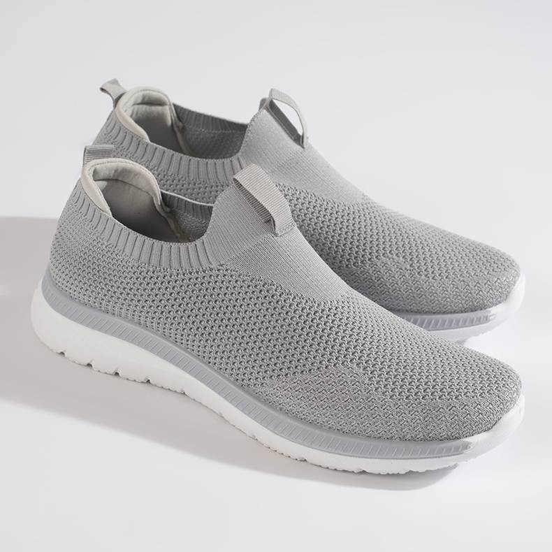 Scarpe sportive slip-on grigie grigio 1