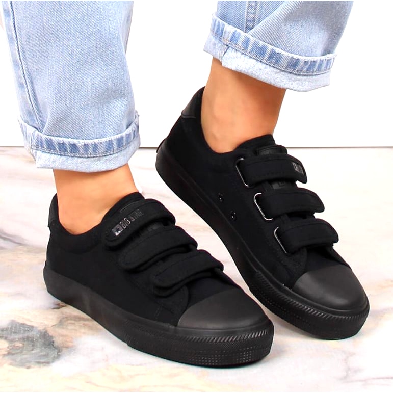 Sneakers Big Star INT1842D con velcro, nere nero 4