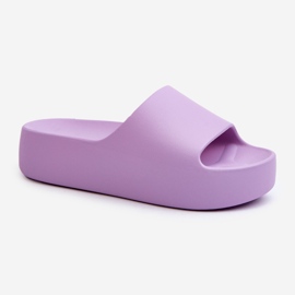 Infradito Oreithano viola con suola spessa da donna 1