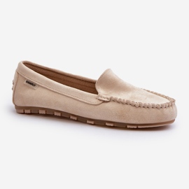 Mocassini da Donna in Eco Camoscio Beige Amrutia 1