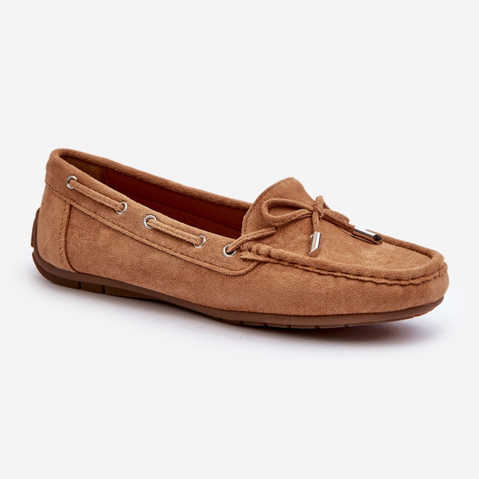 Mocassini in pelle scamosciata Camel Si Passione da donna marrone 1
