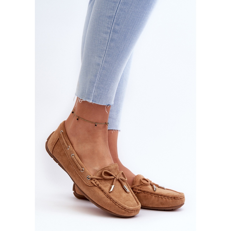 Mocassini in pelle scamosciata Camel Si Passione da donna marrone 2