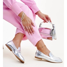 Mocassini Nasia classici argento d'argento 1