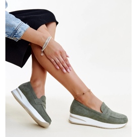 Scarpe Muna traforate verdi verde 1