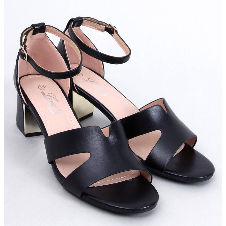 Claude Sandali neri con tacco alto nero 1