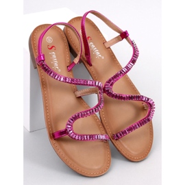 Sandali Adani con cristalli fucsia rosa 1