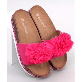 Pantofole di fiori di pesca fucsia del sud rosa 1