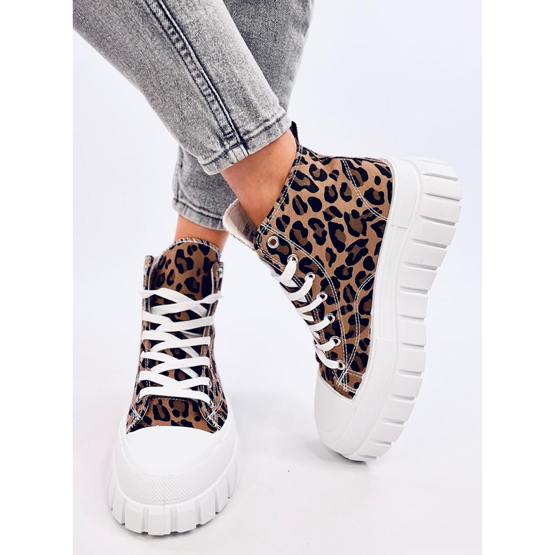 Sneakers alte Tiger Leopard marrone 1
