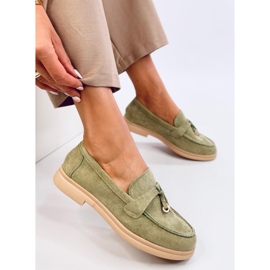 Mocassini in camoscio di Ottavia Green verde 1