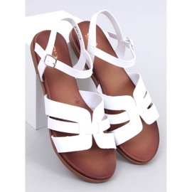 Sandali bassi da donna Manzo White bianca 1