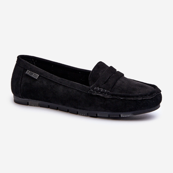 Mocassini da donna in ecopelle scamosciata Big Star NN274929 Memory Foam System neri nero 2