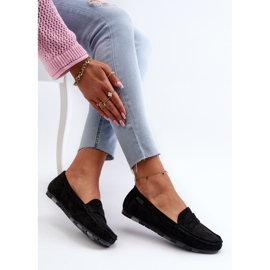 Mocassini da donna in ecopelle scamosciata Big Star NN274929 Memory Foam System neri nero 1