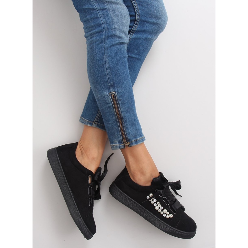Sneakers Con Perle Nere H99-11 Nere nero 1
