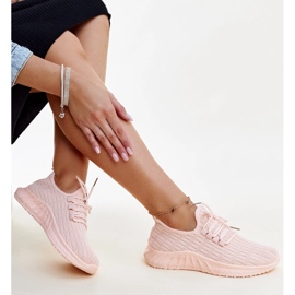 Sneakers in tessuto rosa Milena 1