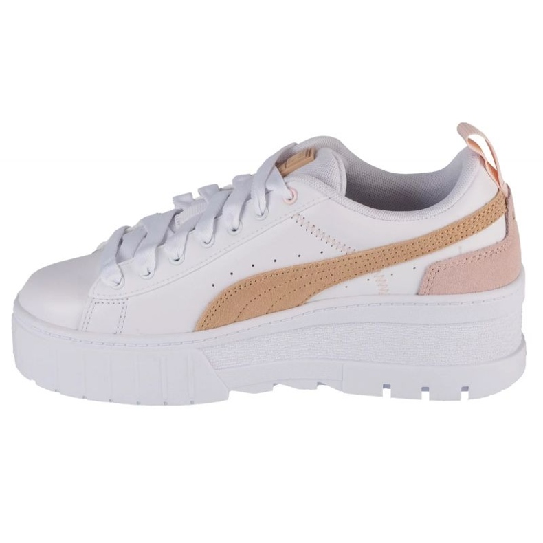 Scarpe Puma Mayze Wedge Pastello 388566 02 bianca 1