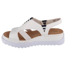 Sandali Rieker W V44Y5-80 bianca 1