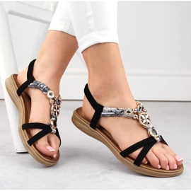 Sandali comodi Artiker W HBH75B, neri nero 1