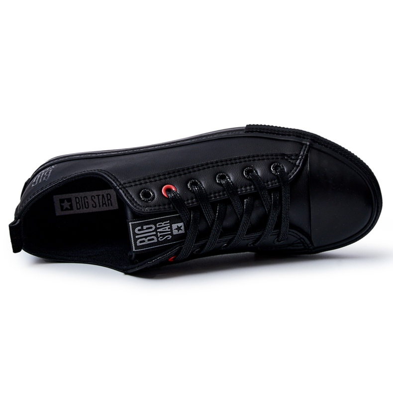 Sneakers da uomo in pelle Big Star JJ174005 nere nero 2