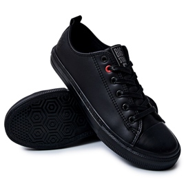 Sneakers da uomo in pelle Big Star JJ174005 nere nero 3