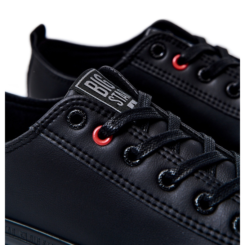 Sneakers da uomo in pelle Big Star JJ174005 nere nero 4