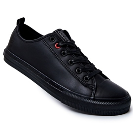 Sneakers da uomo in pelle Big Star JJ174005 nere nero 1