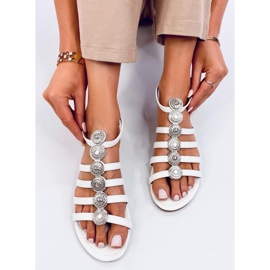 Sandali da donna gladiatore Logan White bianco 2