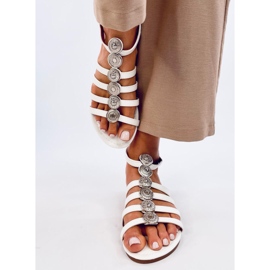 Sandali da donna gladiatore Logan White bianco 1