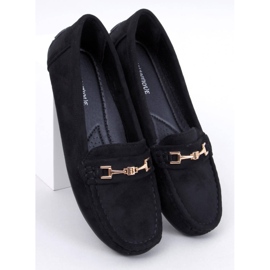 Mocassini da donna in camoscio Sourd Black nero 1