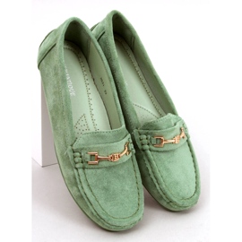 Mocassini da donna in camoscio Sourd L.GREEN verde 1