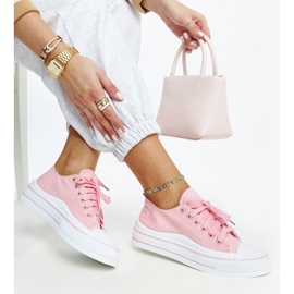 Sneaker Anbarin con plateau rosa 1
