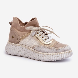 Scarpe da Donna in Pelle Scamosciata Maciejka 06405-04 Beige 1