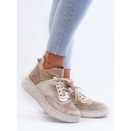 Scarpe da Donna in Pelle Scamosciata Maciejka 06405-04 Beige 2