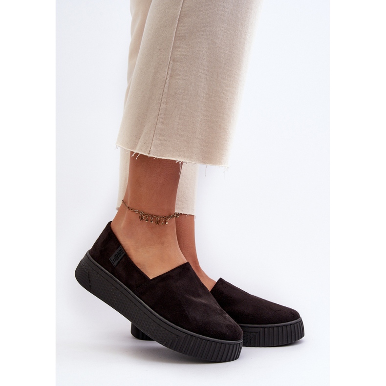 Big Star Scarpe da ginnastica con plateau da donna NN276010 Memory Foam System Nere nero 2