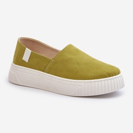 Big Star Scarpe da ginnastica con plateau da donna NN276008 Memory Foam System Lime verde 1