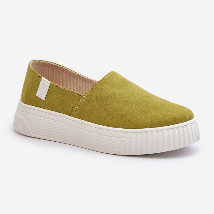 Big Star Scarpe da ginnastica con plateau da donna NN276008 Memory Foam System Lime verde 1