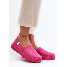Big Star Sneakers con plateau da donna NN276009 Memory Foam System Fucsia rosa 2