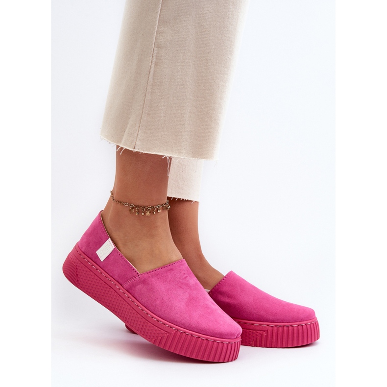 Big Star Sneakers con plateau da donna NN276009 Memory Foam System Fucsia rosa 2