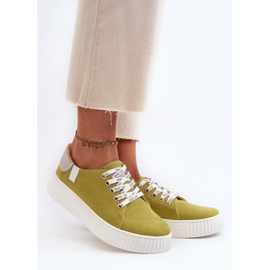 Scarpe da ginnastica da donna Memory Foam System Big Star NN276003 Lime verde 2