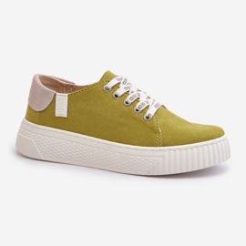 Scarpe da ginnastica da donna Memory Foam System Big Star NN276003 Lime verde 1