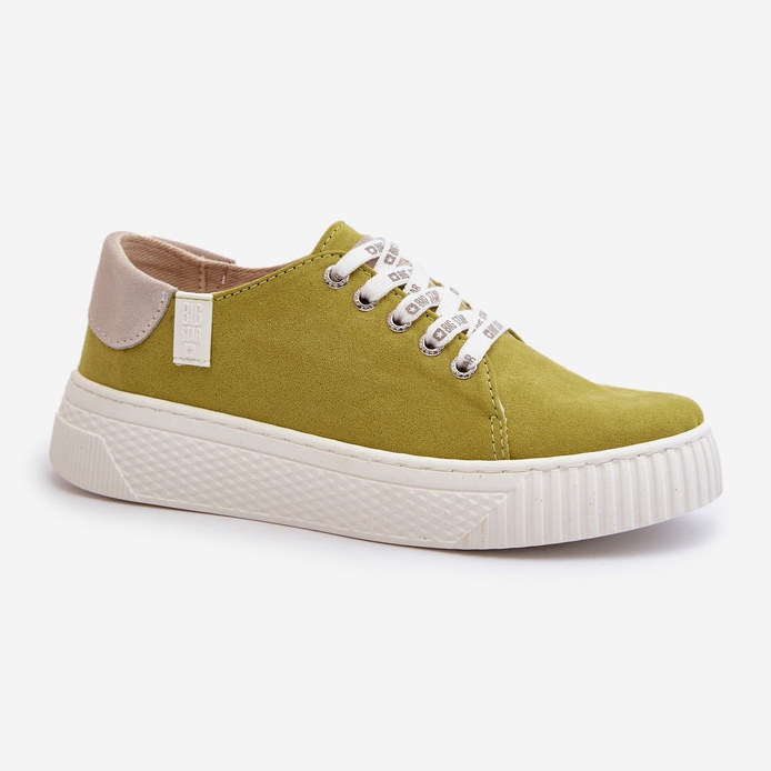 Scarpe da ginnastica da donna Memory Foam System Big Star NN276003 Lime verde 1