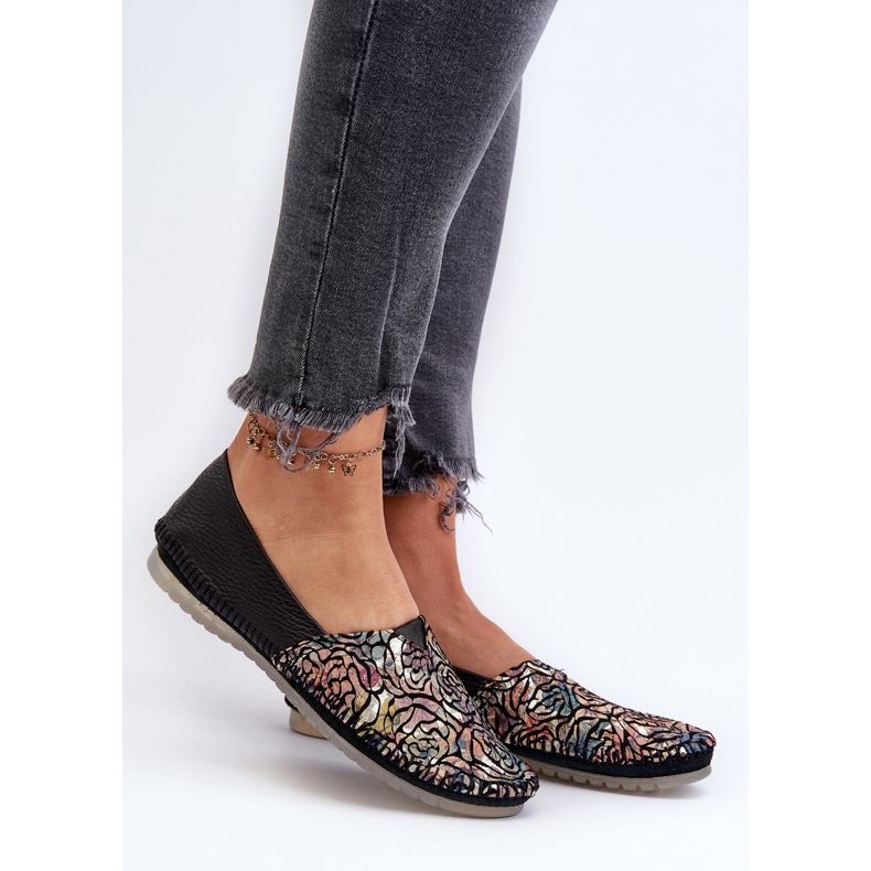 Ballerine in pelle da donna Maciejka 1930B-01 Nere nero 2